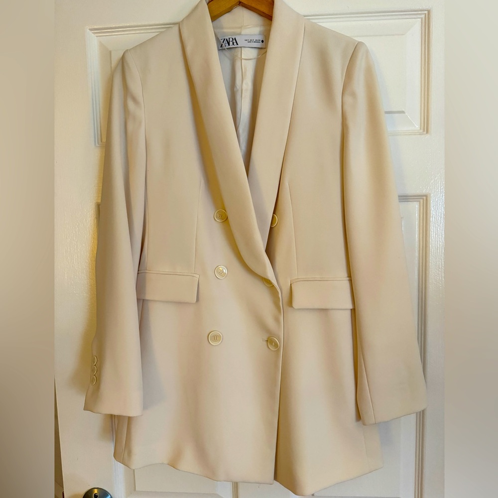 Dressy Zara long jacket size S